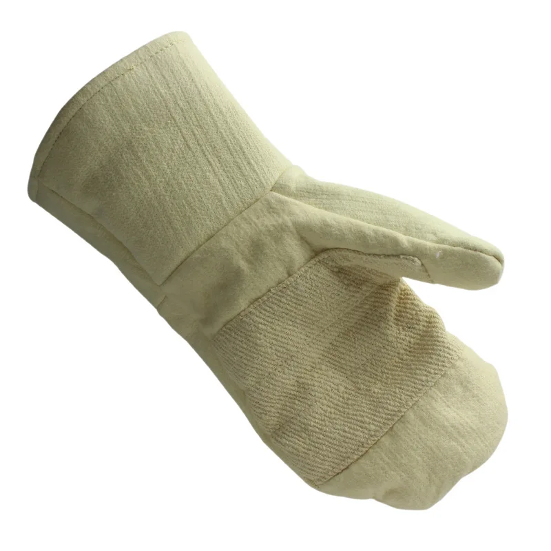 CASTONG 500 degree High temperature gloves Aramid Anti-scald safety gloves 2 fingers High temperature resistant gloves