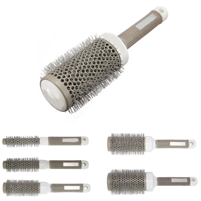 1PC Hair Brush Ceramic Iron Round Comb Barber Dressing Salon Styling(19mm- 65mm For Choose ) -5