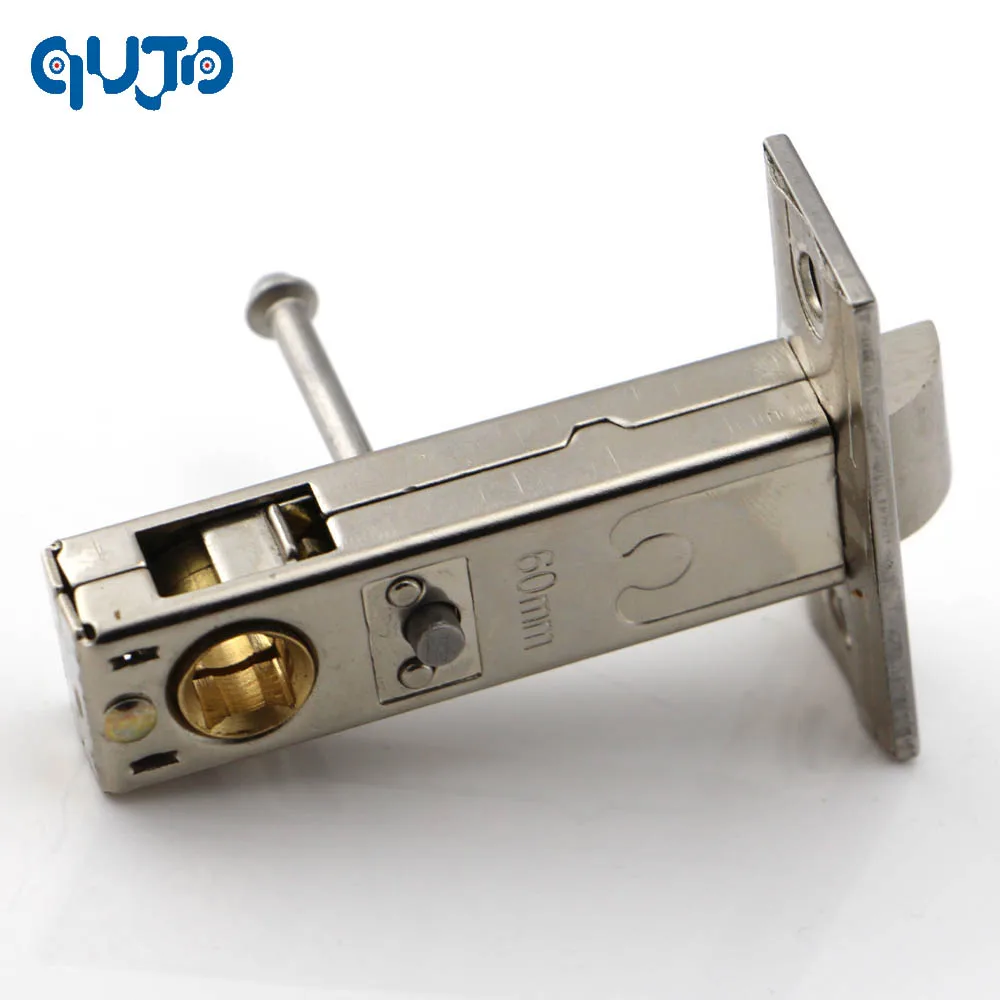 Stainless steel Tubular Mortice Latches 60mm Backset Contractor Privacy Interior Passage Latch For Lever handle