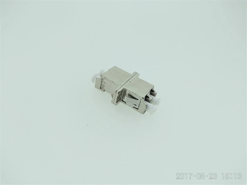 섬유 어댑터 LC DX 금속 하우징 SM MM IL 0.2dB 광섬유 커플러 세라믹 슬리브 Ftth 커넥터, 무료 배송 ELINK 10 개