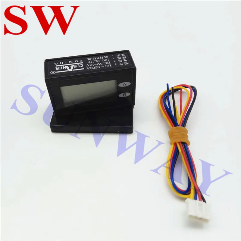 5PCS/Lot high quality 8 digits LCD Resettable coin counter meter for arcade machine and all coin operated machines