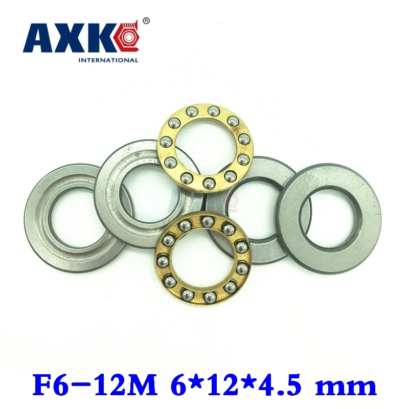 2023 Gelimiteerde Stalen Rodamientos Rolamentos 10 Stks/partij Axel F6-12m 6Mm X 12Mm 4.5 Mm 6X12X4.5 Mm Axiaal Kogelstuwlager Gloednieuw