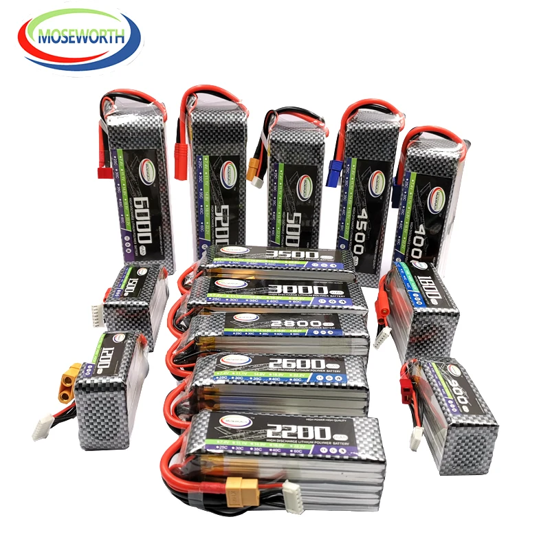 แบตเตอรี่ LiPo 6S 2200 3000 3300 3500 4200 5200mAh 22.2V LiPo แบตเตอรี่สำหรับการจัดตำแหน่งเฮลิคอปเตอร์เรือรถยนต์เรืออุปกรณ์เสริม RC