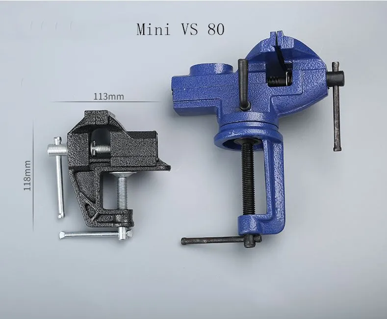 New CarbonSteel Machine Bench Screw Vise Mini Table Vice Bench Clamp Screw Vise for DIY Craft Mould Fixed Repair Tool