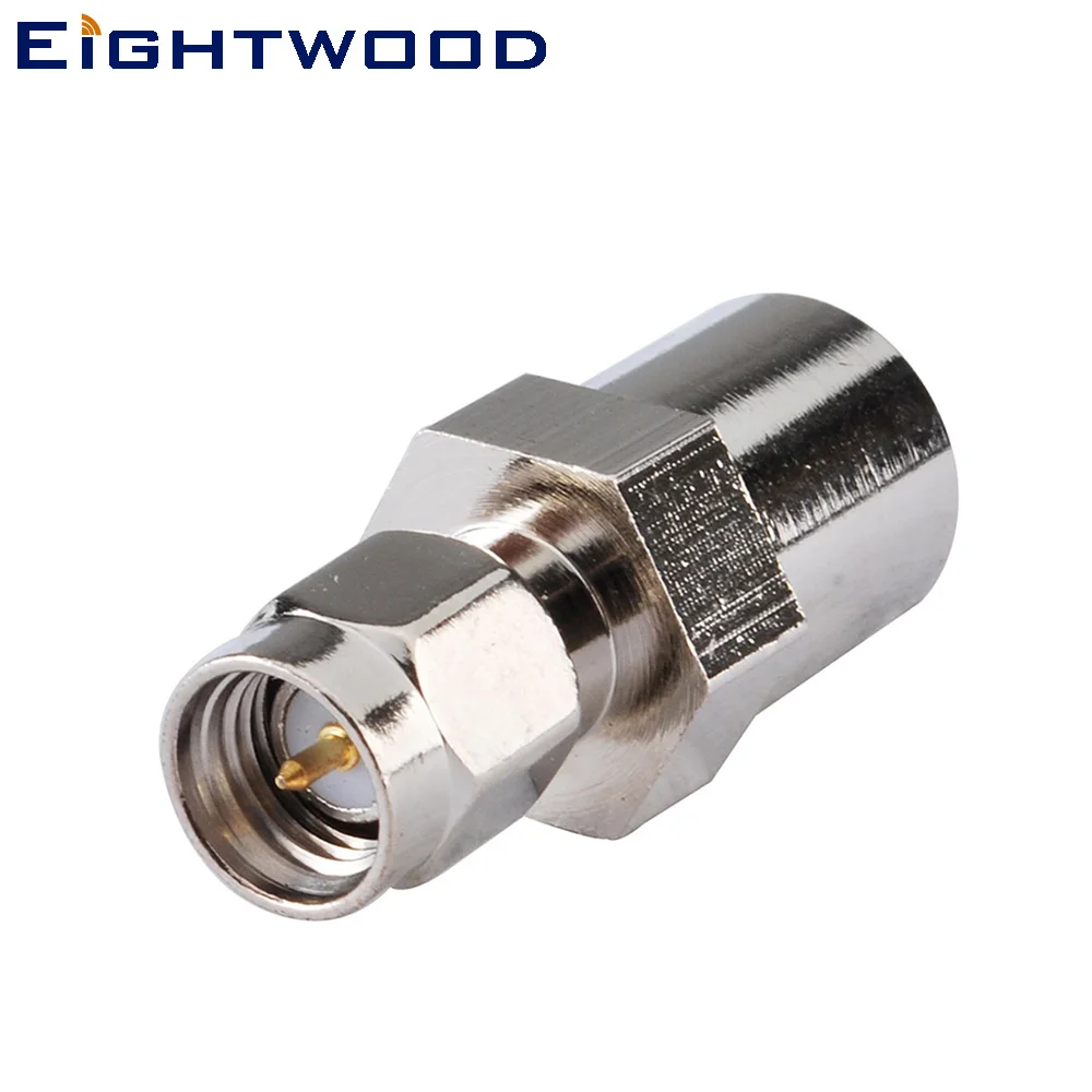 

Eightwood Antenna Aerial RF Coaxial Adapter FME Plug Male to SMA Plug Male Connector for DAB Car Radio with SMA Female Connector