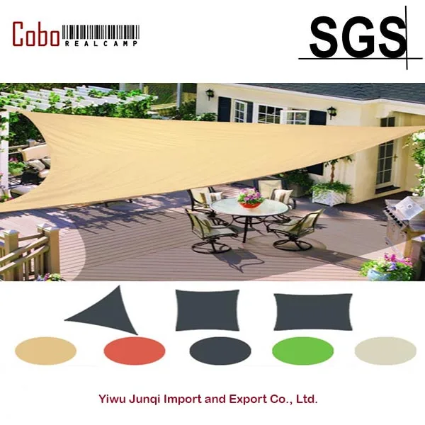 

Multi Sizes Sun Shade Sail Fabric Outdoor Garden Canopy Patio Pool Awning Cover Sunscreen 98% UV Block 3 Shape New