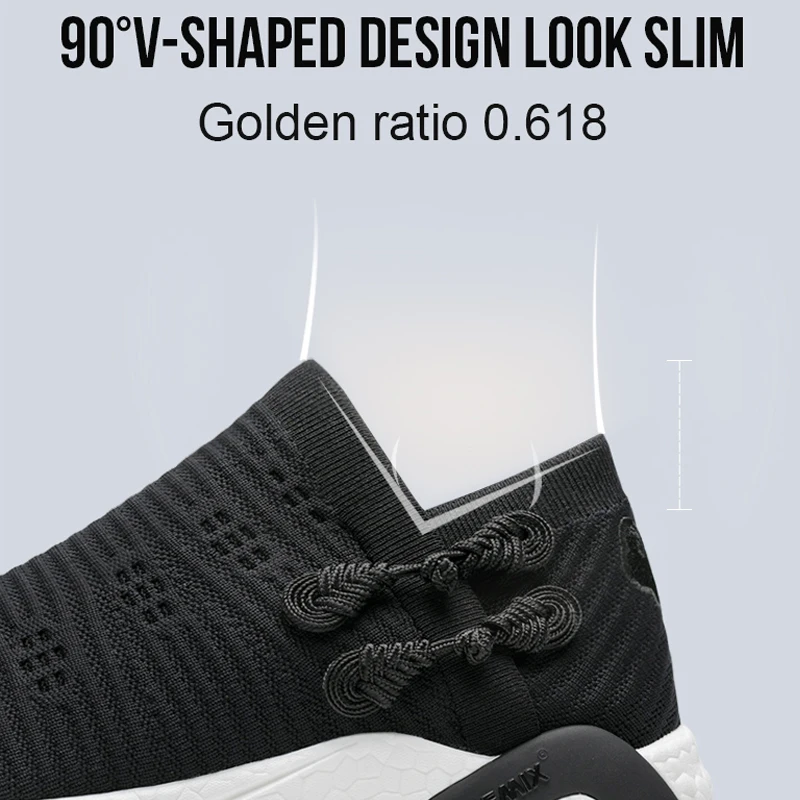 Onemix Men Running Shoes Weaving Breathable Light Running Shoes Knitted Vamp For Women Shoes Walking Lightweight Slip Resistan