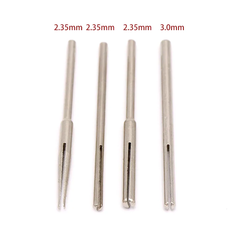 10pcs Sandpaper Clamp Split Mandrels 50mm Long Abrasive Holder Clip Rod Carved Point For Dremel Rotary Grinder Tools 2.35/3mm