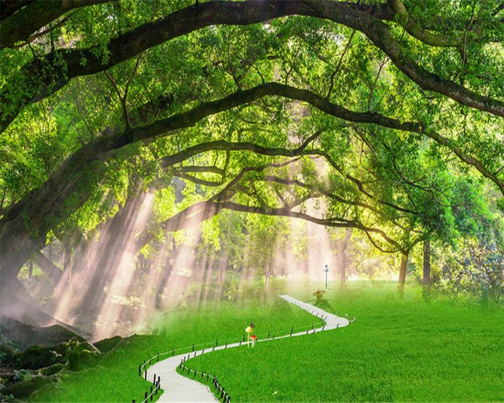 

Beibehang 3D wallpaper natural tree landscape photo wallpaper 3D living room bedroom wall fresco wallpaper for walls 3 d
