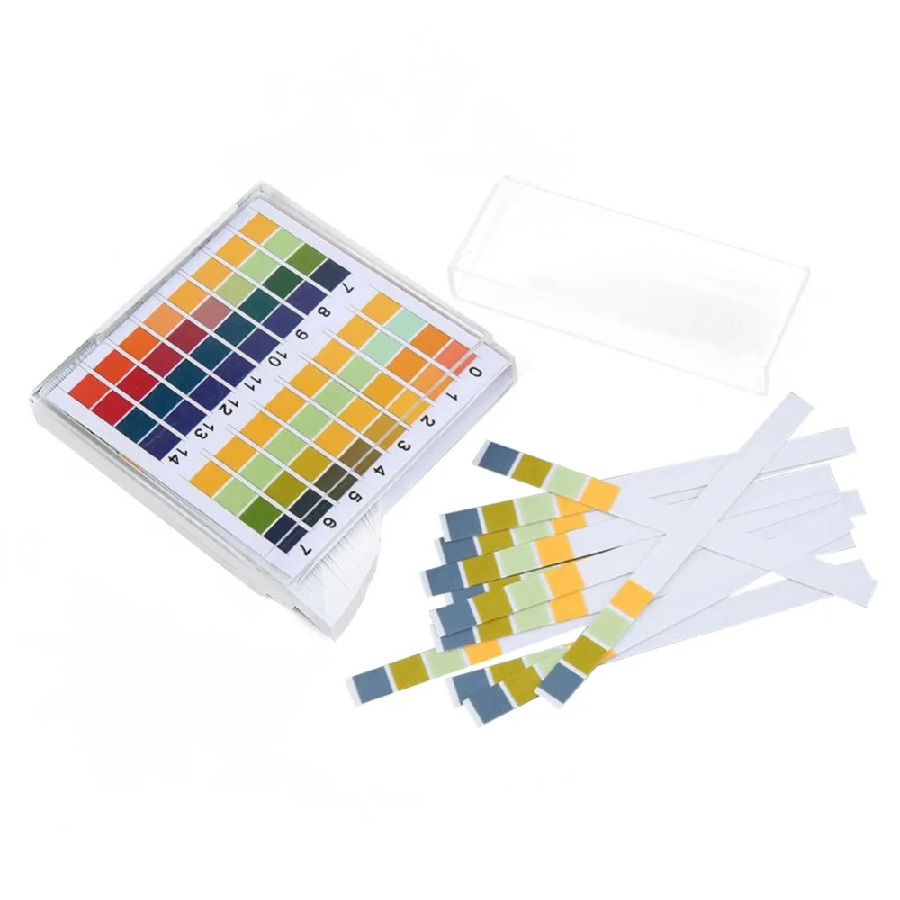 100 Strips/box 0-14 PH Test Strips 0-14 Scale Premium Litmus Tester Paper Ideal For Test PH Level Of Water Soil