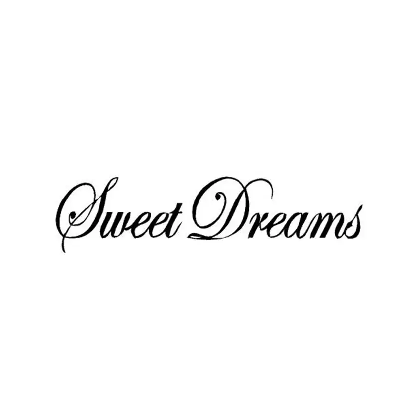 Large Size Lettering Words Sweet Dreams Vinyl Wall Stickers , Sweet Dreams Quotes Wall Decals For Bedroom Decor