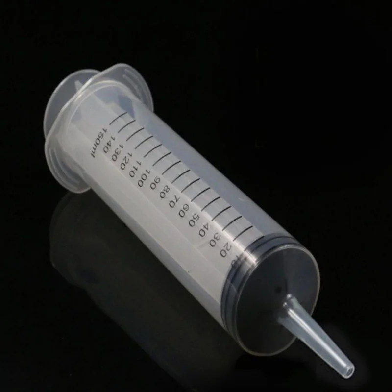 100ml / 150ml Reusable Big Large Hydroponics Plastic Nutrient Sterile Health Measuring Syringe Tools Cat Feeding Accessories NEW