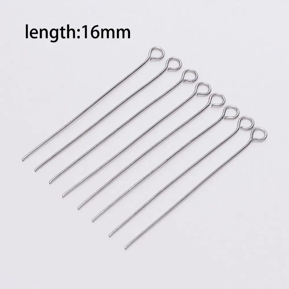 100 stks roestvrij staal oog nietstiften metalen oogspelden voor sieraden maken bevindingen diy oorbellen hanger sieraden pinnen benodigdheden