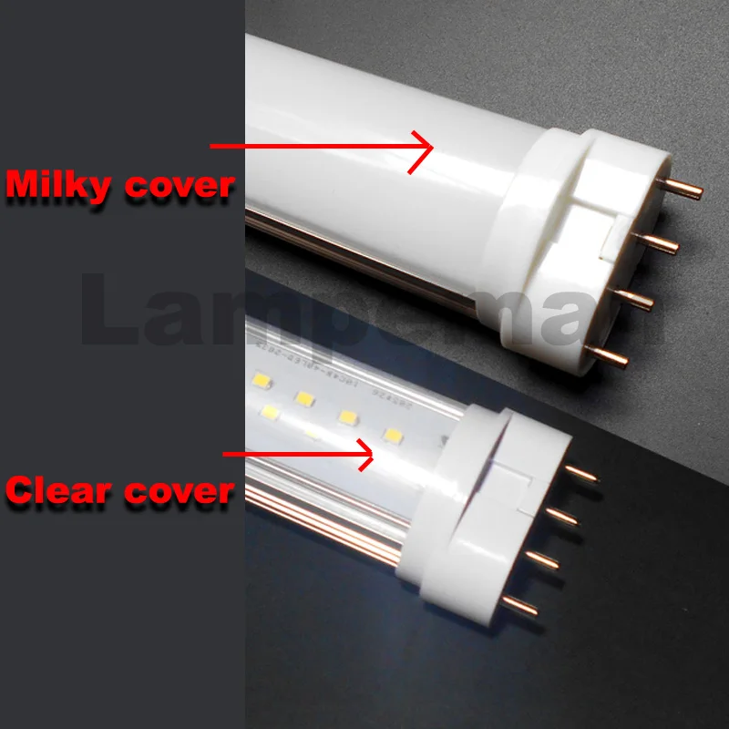 led 2g11 tube 4pin linestra PL lamp 220V dimmable Milky white 10w 225mm 12w 320mm 15w 410mm 22w 535mm replace halogen AC85-265V