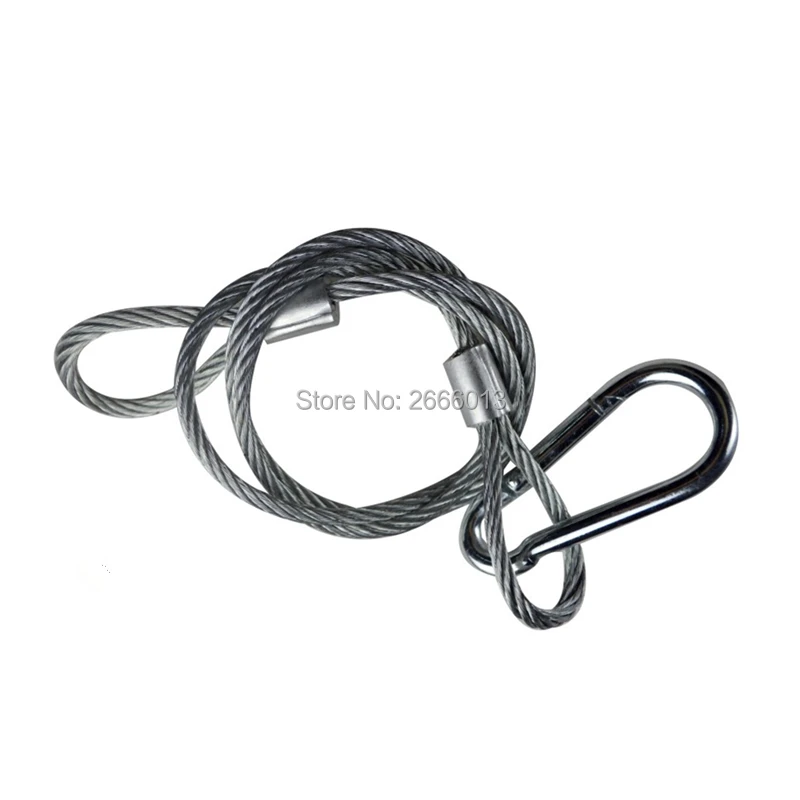 1 PCS 3FT Safety Cable Wire Stainless Steel Security Rope Max.Load 110lb for DJ Stage Lighting Par Light/Moving Head Light