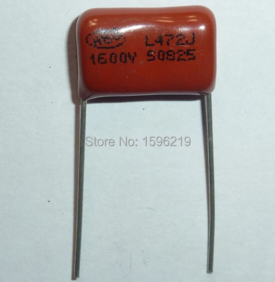 20pcs CBB capacitor 472 1600V 472J 1.6KV 4700pF 4.7nF P15 CBB81 Metallized Polypropylene Film Capacitor