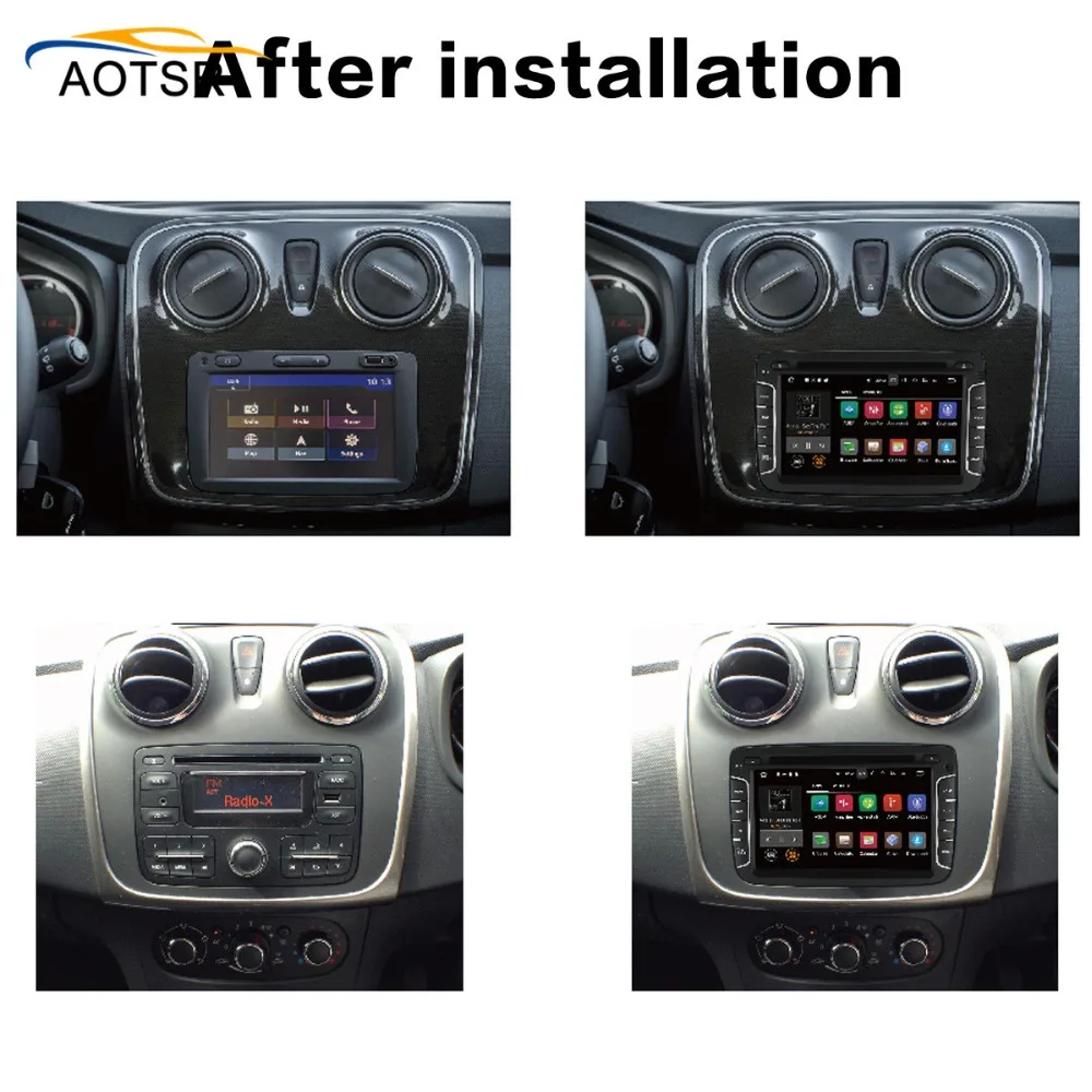 Android 13 car dvd player for Renault Dacia Duster Sandero Lodgy Dokker with one din car radio gps navigation head unit