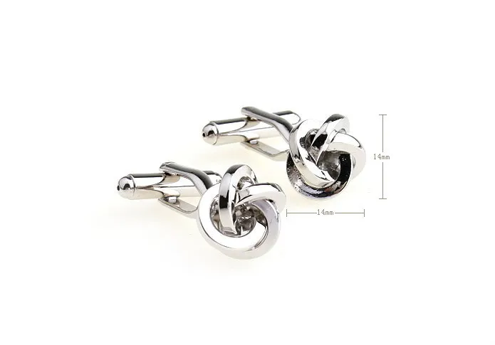 

Hot Men Silver color knot cufflinks for wedding Groom Party shirt Dress Best Gift Tie Clip&Cuff links Formal Christmas Birthday