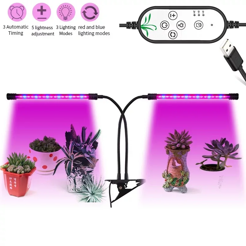 LED Grow Light 5V USB Fitolampy LED Full Spectrum Phyto Lamp With Controller For Vegetable Flower Plant Greenhouse Fitolamp