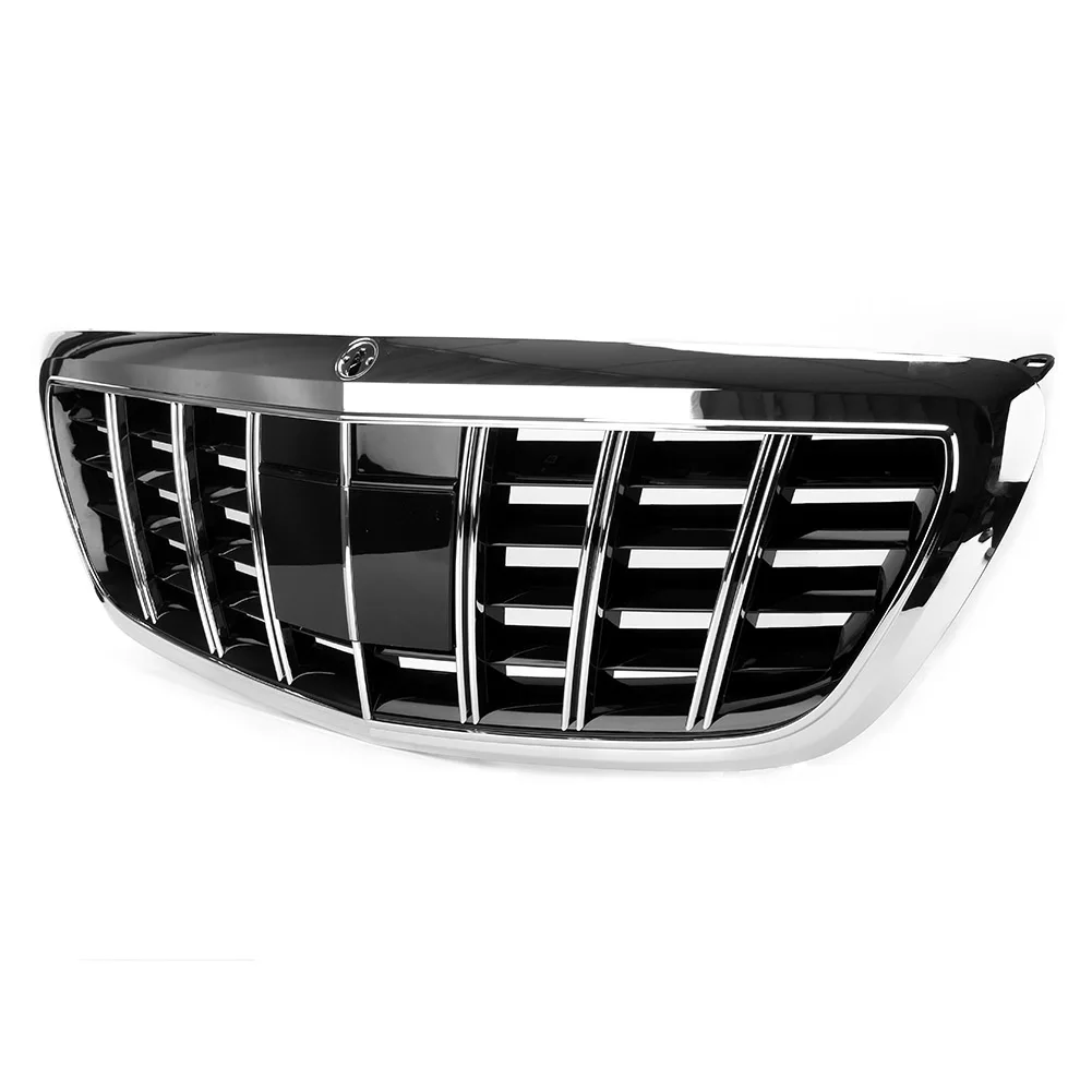 2018 W222 S350 S400 S500 Front Grille Grill For Mercedes Benz S-Class Maybach 2014 2015 2016 2017 2018 14 15 16 17 18 Chrome