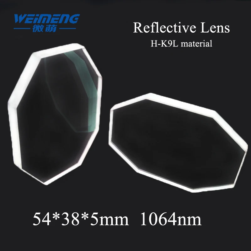 Weimeng reflective mirror Octagon 54*38*5 45 degree  H-K9L 1064nm Octagonal  for laser machine