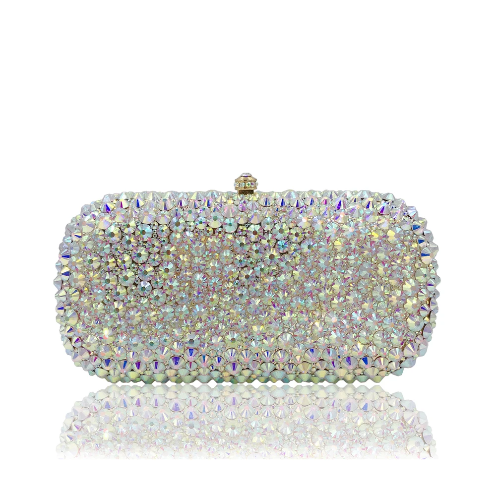 

DAIWEI Luxury evening bag Crystal women party purse bags Ladies wedding bridal formal clutch bags banquet bag Day Clutches BL126