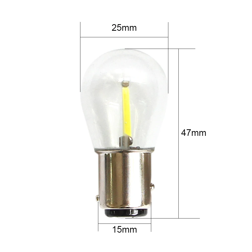 KEIN p21w LED 1156 ba15s COB 자동차 전구 7506 1157 bay15d P21/5W 브레이크 라이트, 후진 램프 S25 방향 지시등, 12V, 24V, 흰색 자동