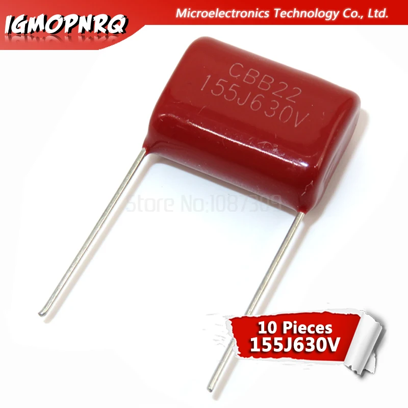 10 sztuk 630V155J 1.5UF skok 20mm 630V 155 155J 1500nf igmopnrq CBB kondensator folii polipropylenowej nowy