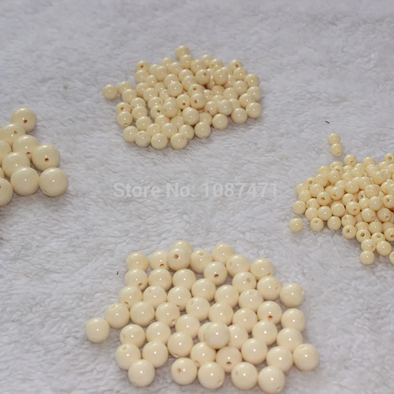 New arrivals 200pcs 8mm Ivory Beads DIY jewelry accessories bracelet Decoration Crafts