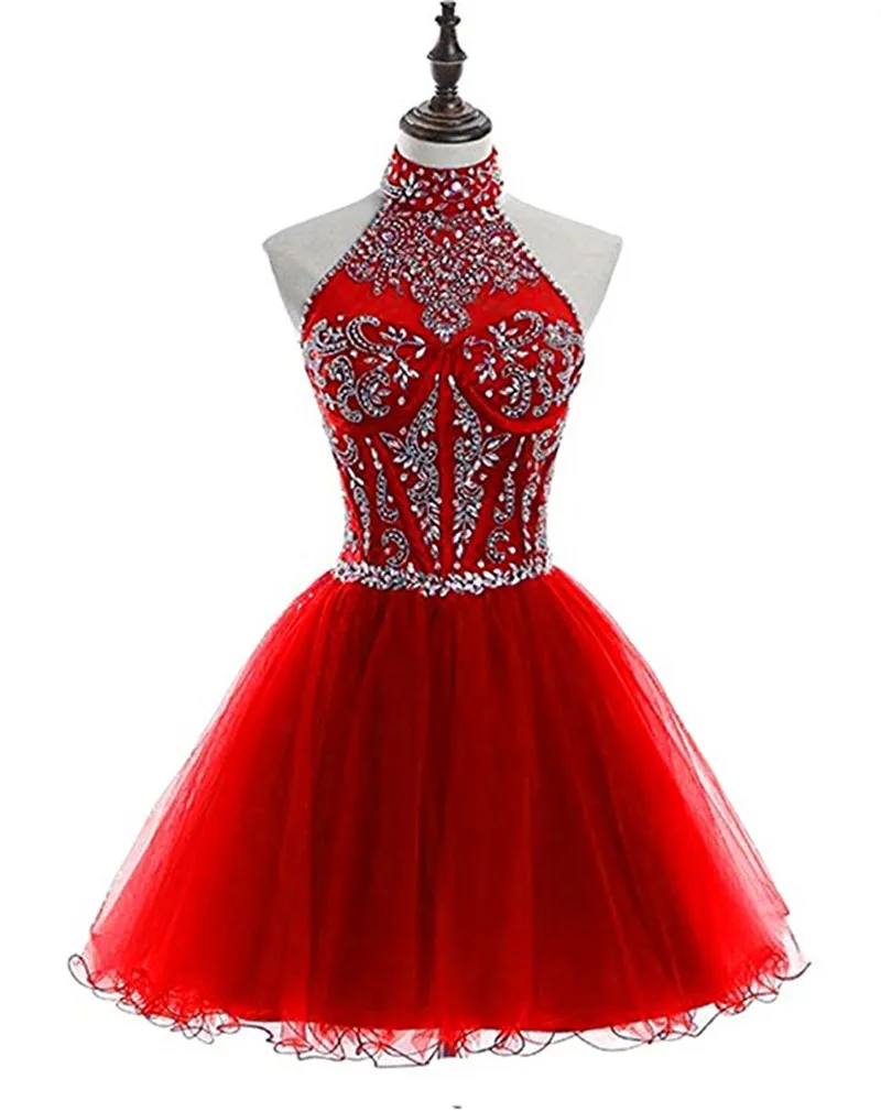 Boêmia 2021 vestido de festa de formatura sem costas de lantejoulas vestido curto com miçangas