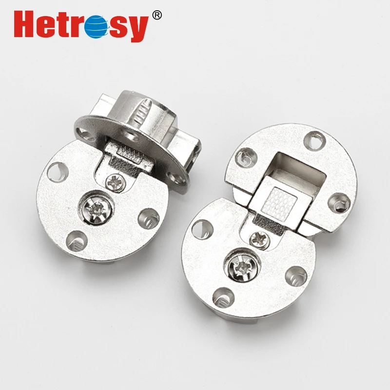 Hetrosy Hardware 90 Degree Furniture Adjustable Concealed Flap Hinge Self Supporting special Table Hinge Pack of 2PCS with Screw