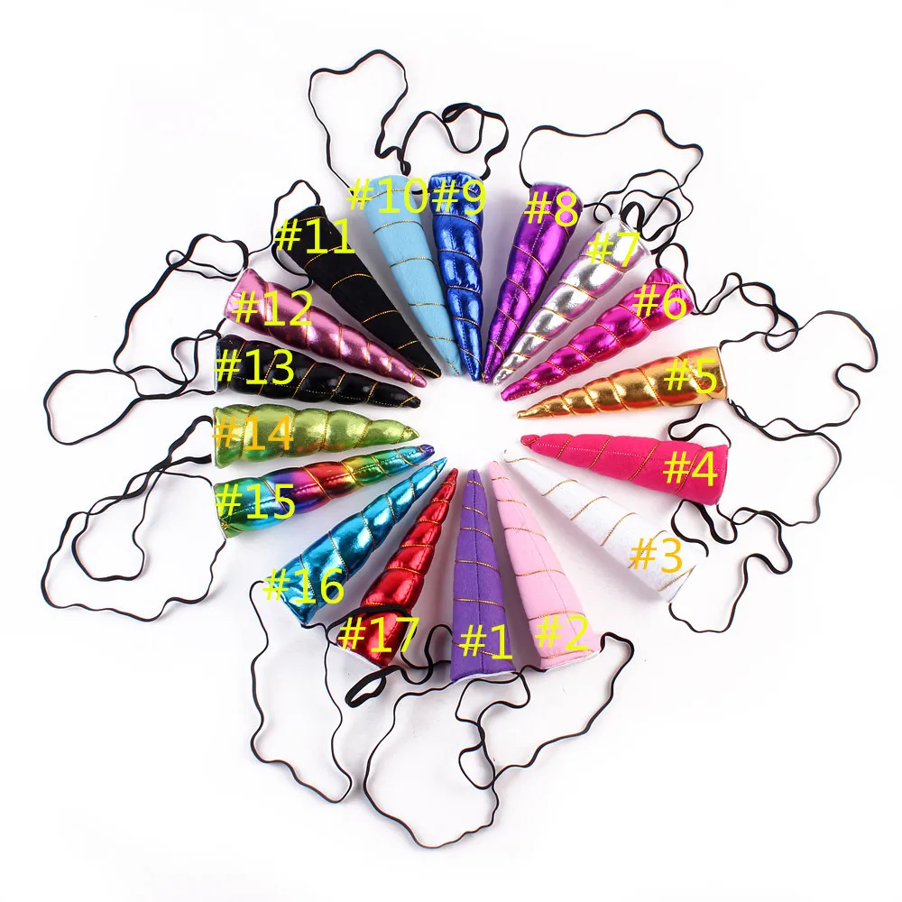 Fashion Kids Girls Unicorn Horns Headband Birthday Party Hairband Costume Headdress Children Hair Accessories