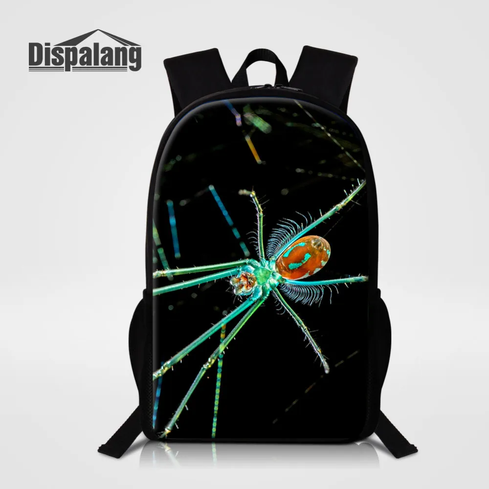 

Dispalang Spider Printing Kids Backpack Animal Cool College Student School Bags for Teenagers Mochila Casual Rucksack Daypack