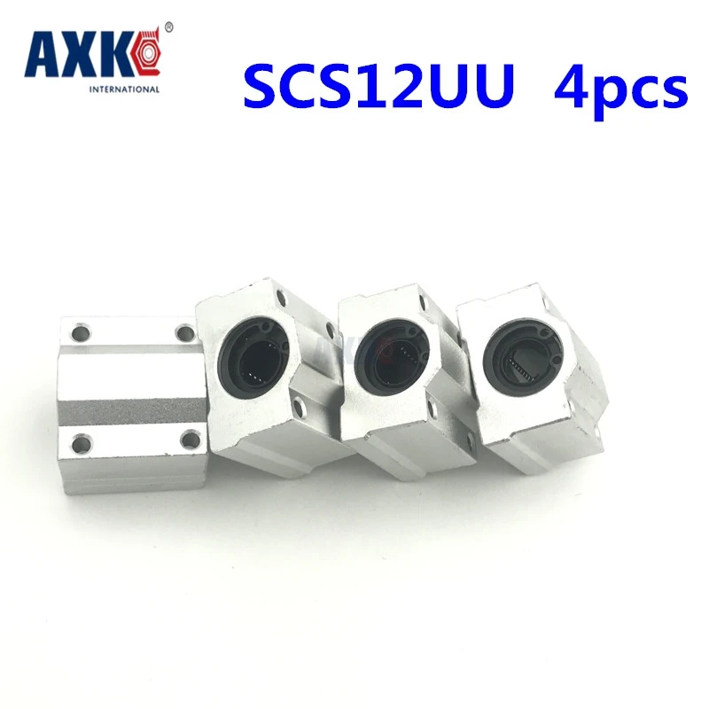 

2023 Rolamentos High Quality 4 Pcs Sc12uu Scs12uu Linear Motion Ball Bearings Slide Block Bushing For 12mm Shaft Guide Rail