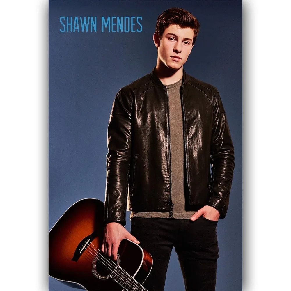 New Shawn Mendes Custom Pop Top Music Singer-Silk Art Poster Wall Sticker Decoration Gift