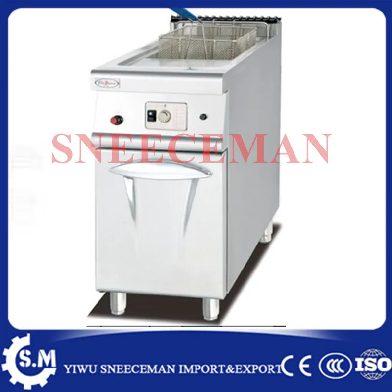 

28L Vertical electric fryer with cabinet, frying pan