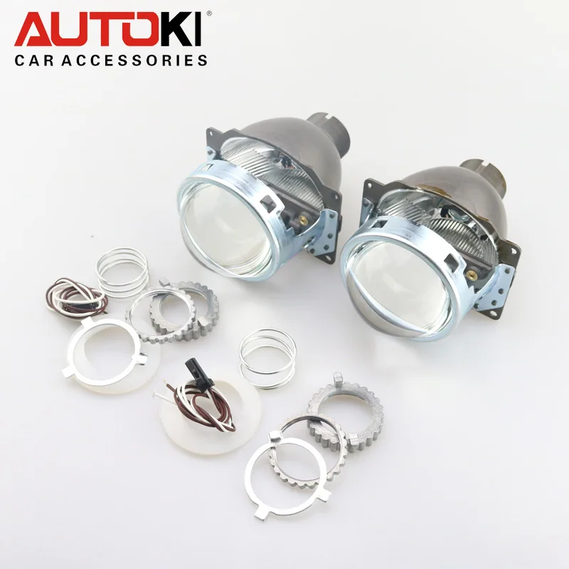 

Autoki Projector Lens 3Inch Q5 Koito D2H D2S D1S D3S Bi-xenon HID Bi-xenon Projector Lens LHD Quick Install for H4 Car headlight