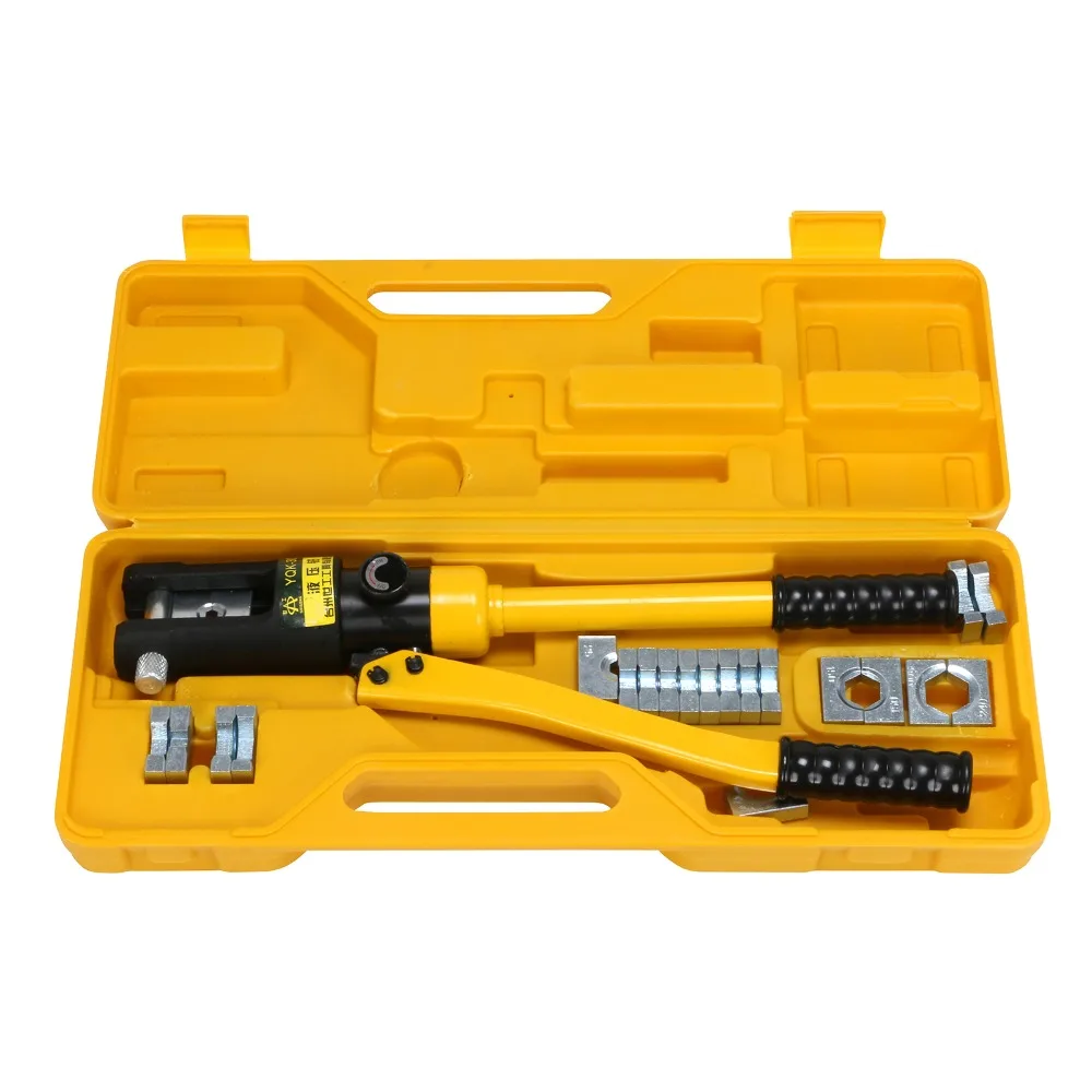 YQK-300 Hydraulic Crimping Tool 12T Cable Lug Terminal Crimper With 11 Dies Crimping Range :16-300mm2 hydraulic parts