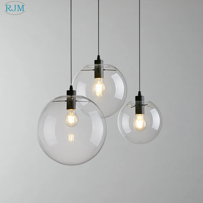 nordic moderno luzes pingente criativo bola de vidro bolha pendurado lampada para sala estar quarto cozinha lustre suspensao luminaria 01