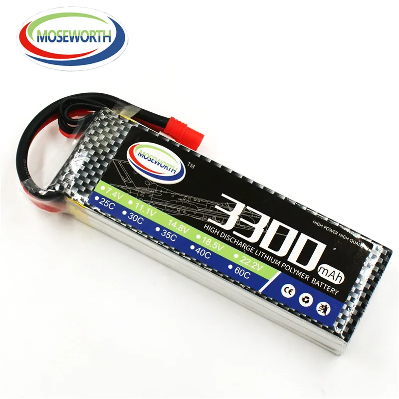 5S 18,5 V 3300mAh 30C 40C 60C RC LiPo batería para RC avión Drone coche barco camión helicóptero Quadcopter baterías recargables