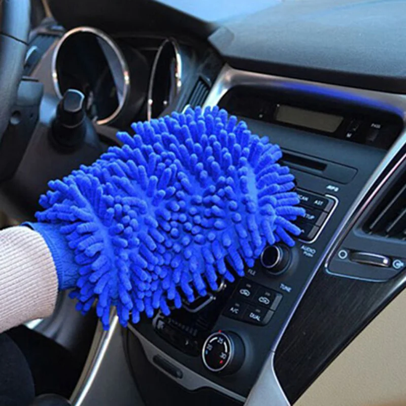 

Car Wash Gloves Cleaning Sponge Towel Ultrafine Fiber for SsangYong Actyon Turismo Rodius Rexton Korando Kyron Musso Sports,Auto