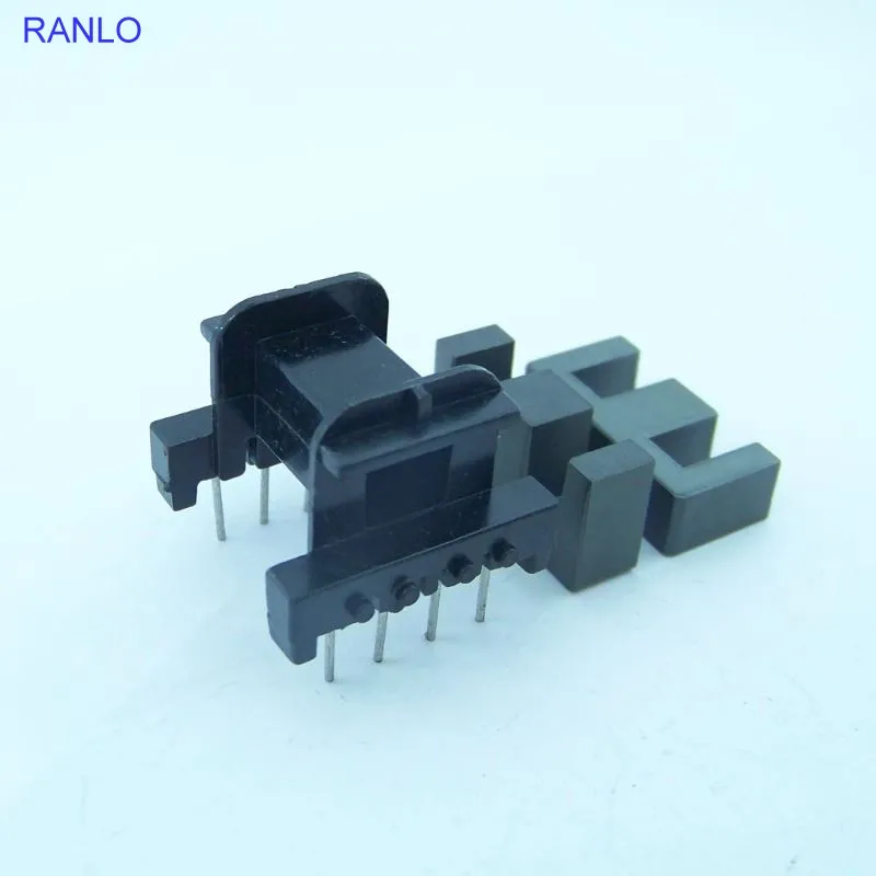 10pcs EF20 4+4 Horizontal Transformer Bobbin PC40 Magnet Ferrite Core Pin Pitch 5mm Row Pitch 15mm