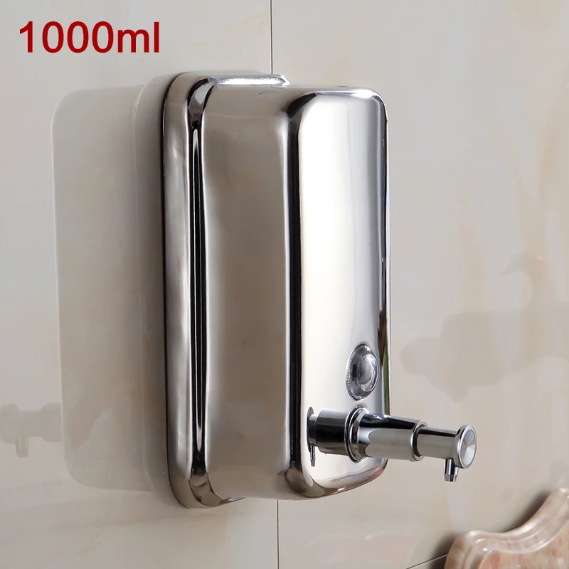 

MAIDEER Chrome Bathroom kitchen 1000ml 304 stainless steel chrome liquid hand soap dispenser