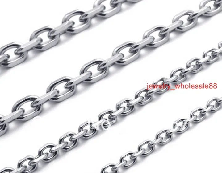 Lot 5 meters 3.5mm Cross Link Chain Stainless Steel Jewelry Finding Chain in bulk