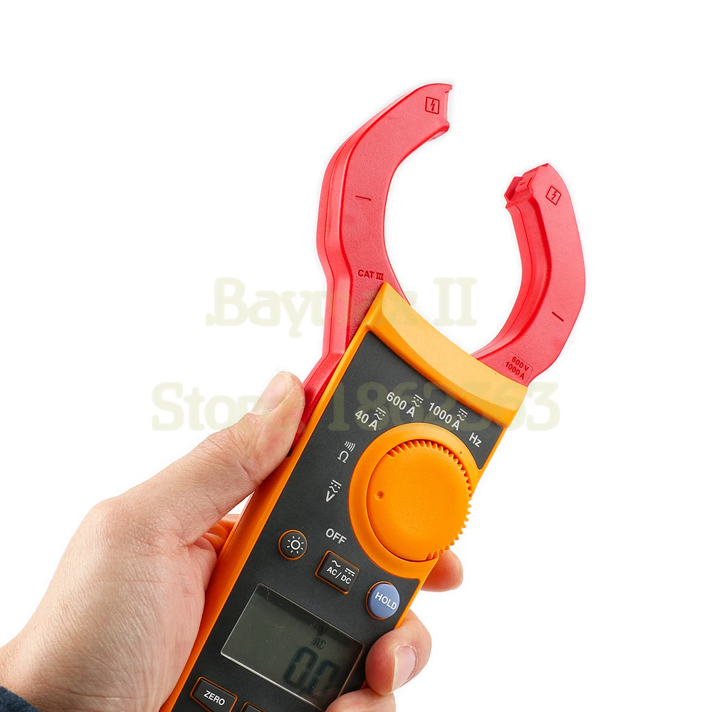 Fluke 319 1000A AC/DC Current Digital Clamp Meter for 600V AC/DC Voltage Measurement with ohm, Hz, Inrush Test and Backlight