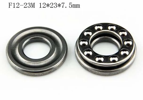 10 pcs F12-23M Axial Ball Thrust Bearing 3-Parts 12mm x 23mm x 7.5mm New