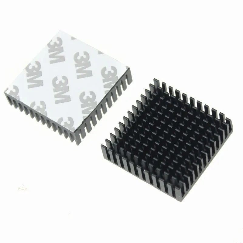 

50 Pieces Gdstime 40X40X11mm Aluminum Extruded Radiator Black Heatsink For Cooling Cooler 40mm x 11mm