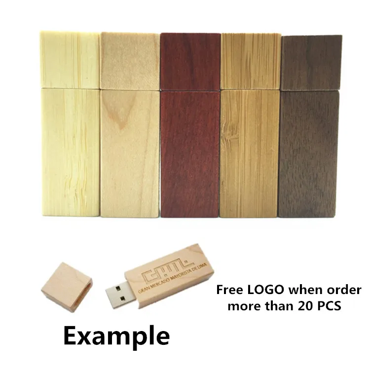 

LOGO customized Wooden bamboo USB flash drive pen driver wood chips pendrive 4GB 8GB 16GB 32GB USB creativo personal Gift