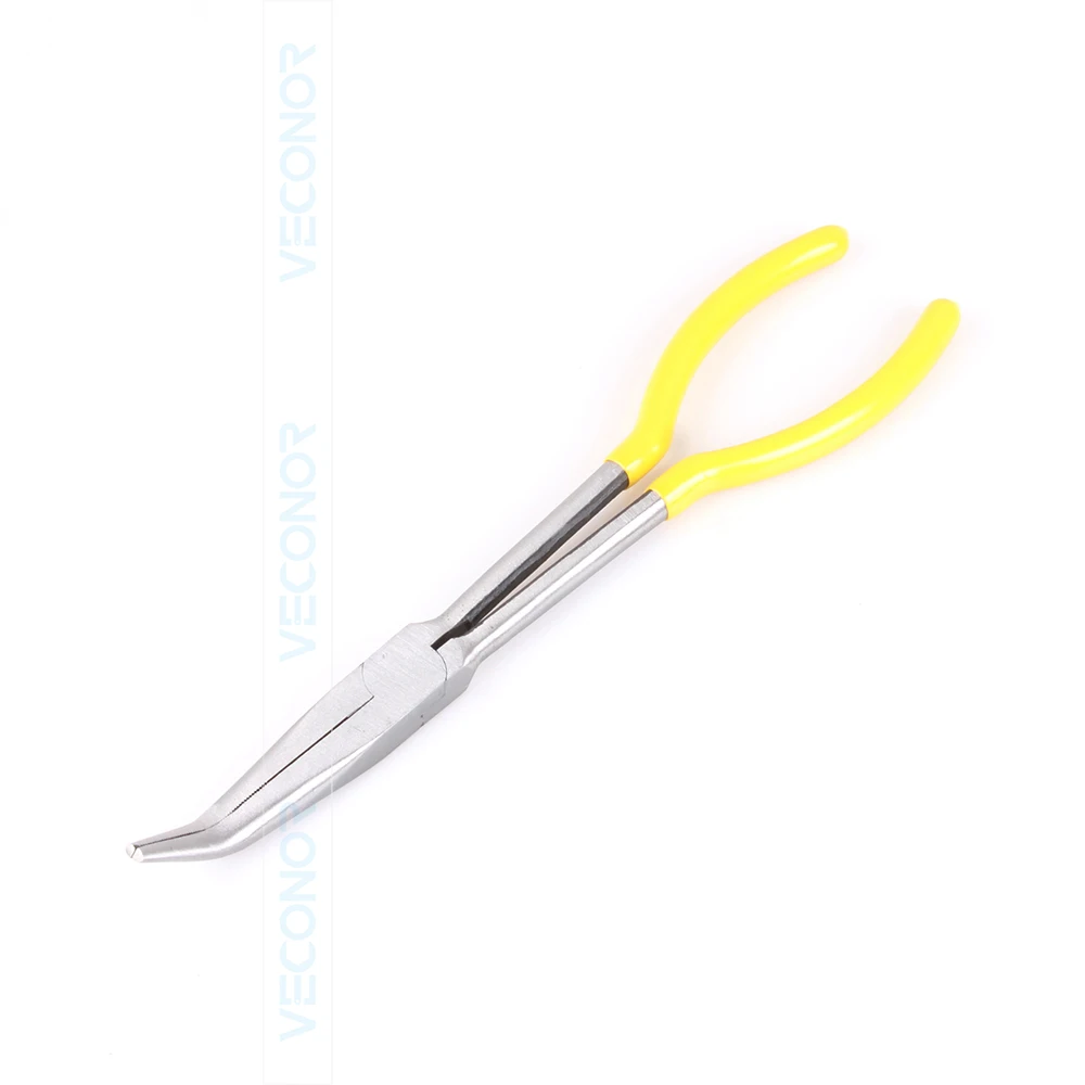 11 Inch Multi-functional 45 Degree Bent Needle Nose Plier Mechanics Hand Tools