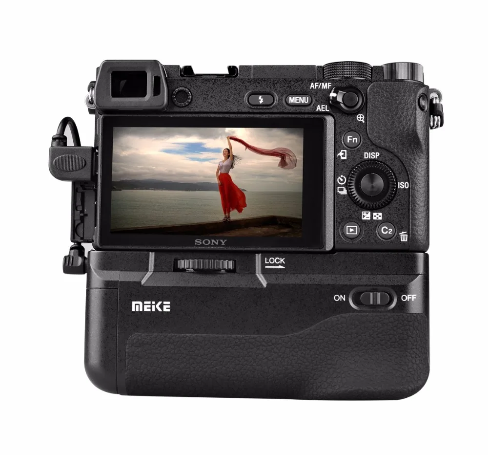 Meike MK-A6300 Vertical Multi Power Battery Hand Grip for Sony A6400 A6000 A6100 A6300 Camera